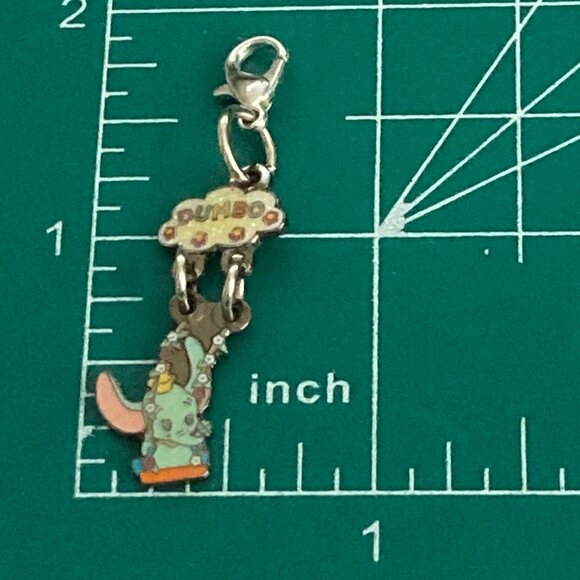 Vintage Disney Dumbo Elephant Charm Disneyana Disneyland Zipper Pull Purse Charm - Picture 9 of 10